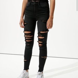 american eagle black jeans